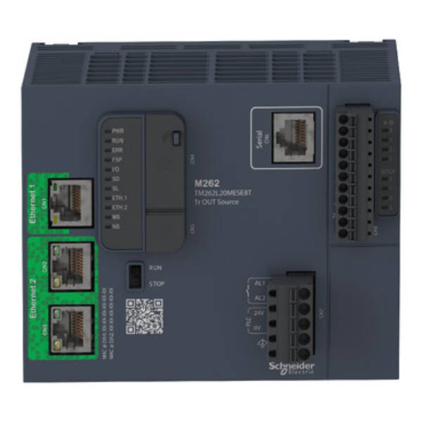 Logic controller, Modicon M262, 3ns/instruction, Ethernet - Schneider Electric - TM262L20MESE8T