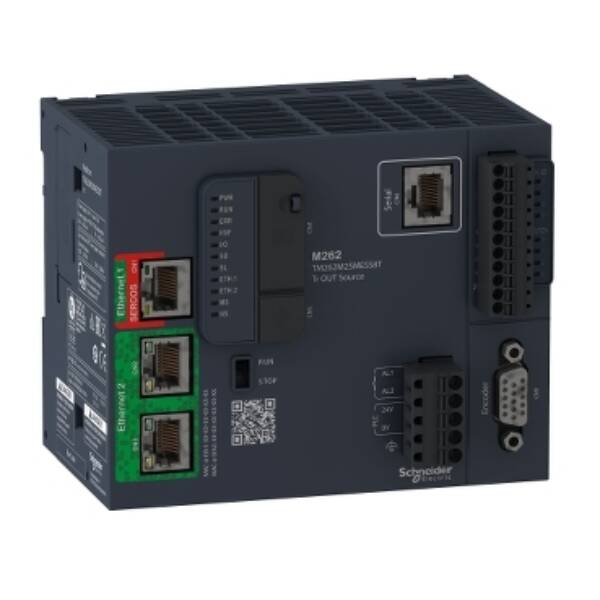 Motion controller, Modicon M262, 3ns/instruction, 8 axes, Ethernet, Sercos - Schneider Electric - TM262M25MESS8T