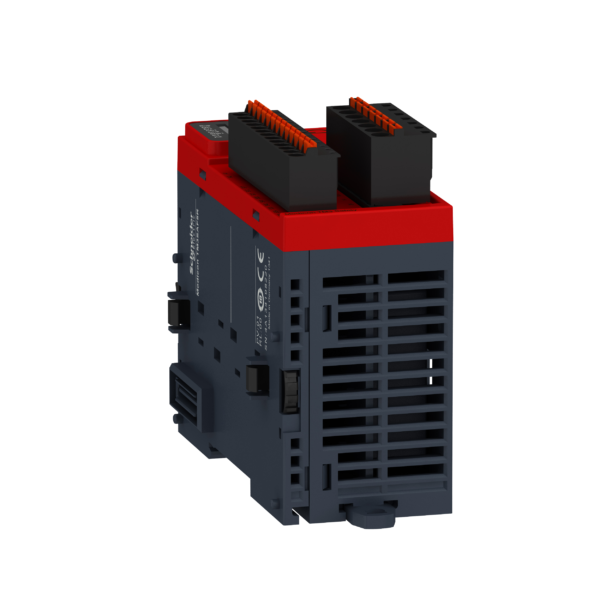 Modicon TM3 Safety module - 1 Function, Cat 4 PL e/SIL CL3 (spring) 24Vdc - Schneider Electric - TM3SAF5RG