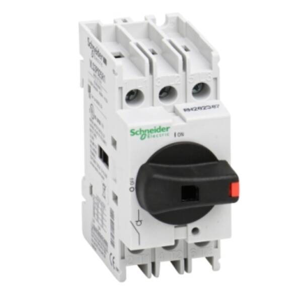 Disconnect switch, TeSys VLS, body switch, 25A, 15HP at 480VAC, UL508, three phase, 5kA SCCR, size 1, DIN rail mount - Schneider Electric - VLS3P025R1