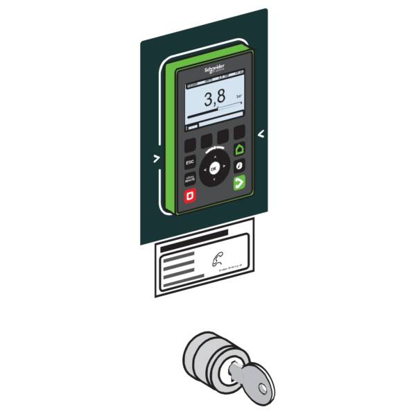 key switch "local / remote", Altivar Process ATV600, Altivar Process ATV900, for Drive Systems - Schneider Electric - VW3AP1801