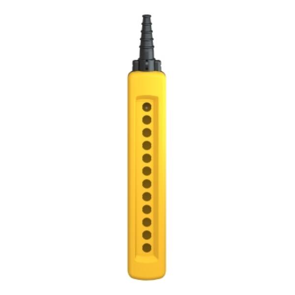Harmony XAC, Empty pendant control station, plastic, yellow, 12 cut-outs, UL/CSA certified - Schneider Electric - XACA12H7