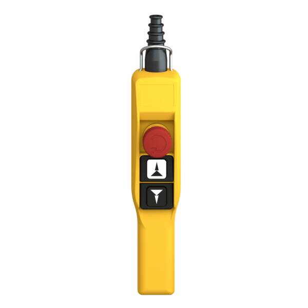 pendant station XAC-A pistol grip - 2 booted push buttons 1 Emergency stop - Schneider Electric - XACA2173