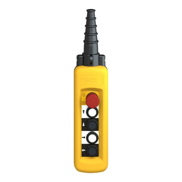 pendant control station XAC-A - 4 pushbuttons 1 Emergency stop - Schneider Electric - XACA4813