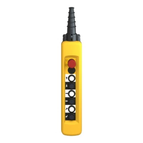 pendant control station XAC-A - 6 pushbuttons 1 Emergency stop - Schneider Electric - XACA6813