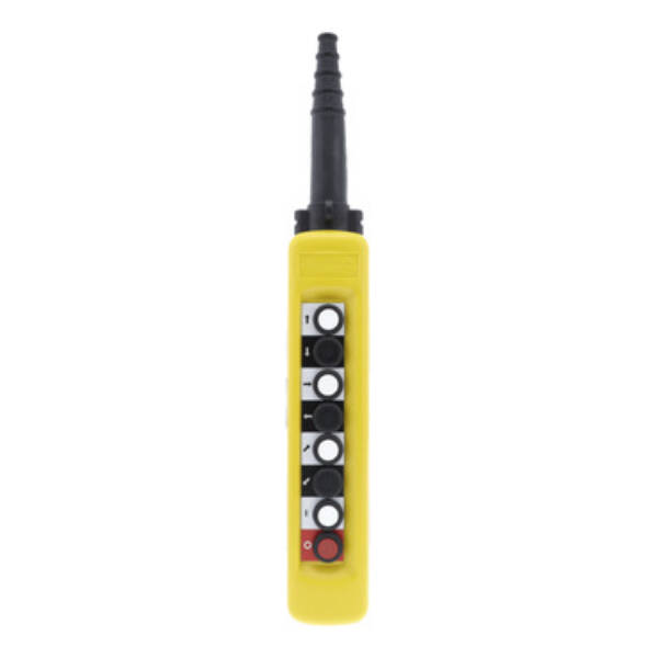 Pendant control station, plastic, yellow, 8 push buttons - Schneider Electric - XACA871
