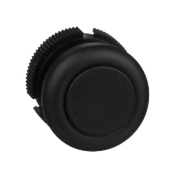 round head for pushbutton - spring return - XAC-A - black - booted - Schneider Electric - XACA9412