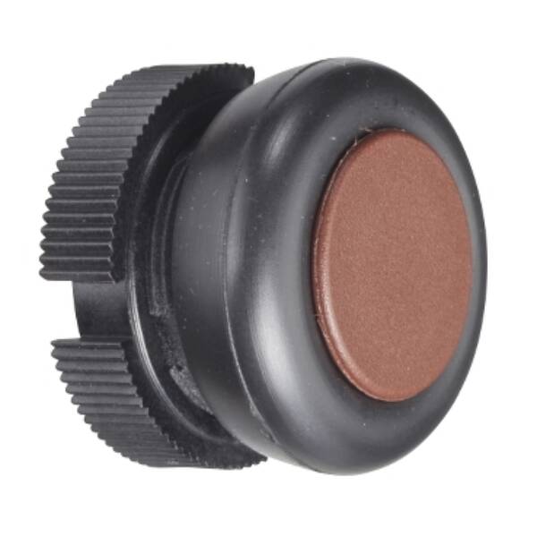 round head for pushbutton - spring return - XAC-A - brown - booted - Schneider Electric - XACA9419