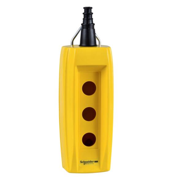 empty pendant control station XAC-B - 3 vertical openings - Schneider Electric - XACB030