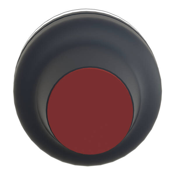 booted head for pushbutton XAC-B - black - 16 mm, -40..+70 °C - Schneider Electric - XACB9222