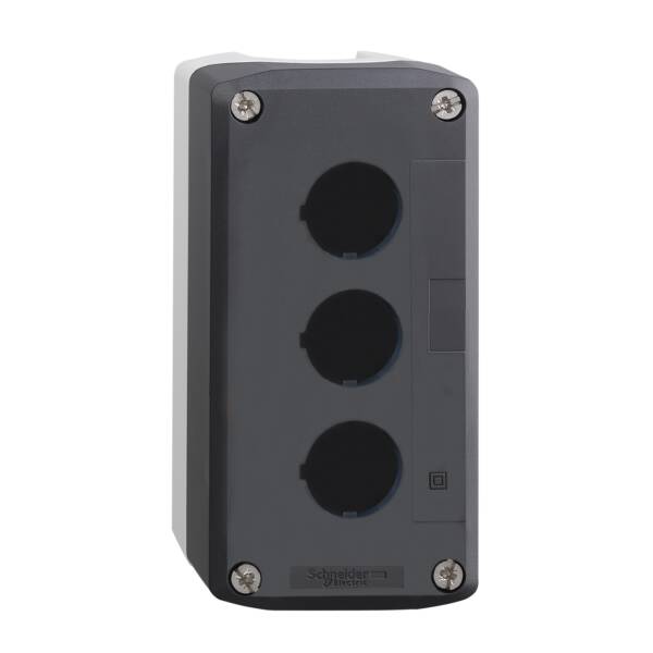 box XALD 3 holes printed - Schneider Electric - XALD03CUST01