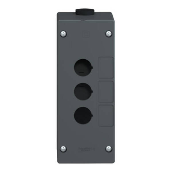 empty control station-severe environments-black-3 cut-outs-3 vertical openings - Schneider Electric - XALG03