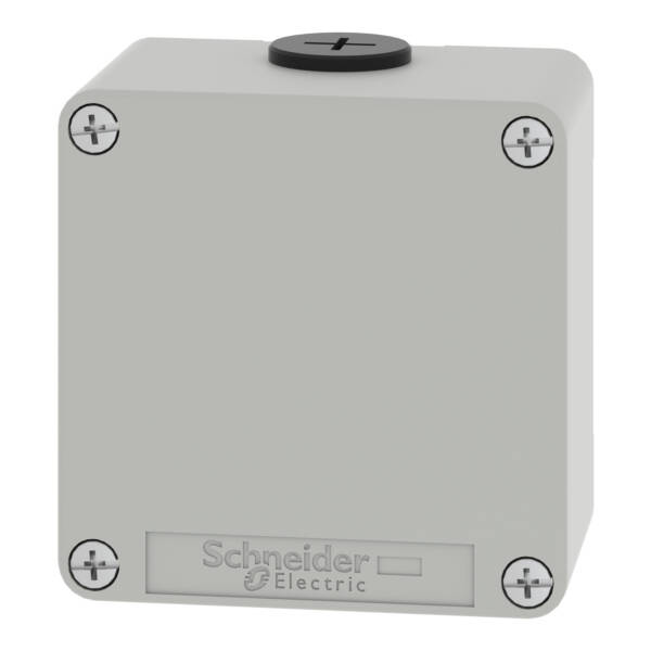 Harmony XAP, XB2 SL, Empty control station, zinc alloy, grey, M20, undrilled , 80 x 80 x 51,5, UL cULus - Schneider Electric - XAPD11