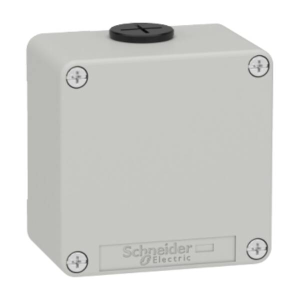 Harmony XAP, XB2 SL, Empty control station, zinc alloy, grey, M20, undrilled , 80 x 80 x 51,5, UL cULus - Schneider Electric - XAPD11