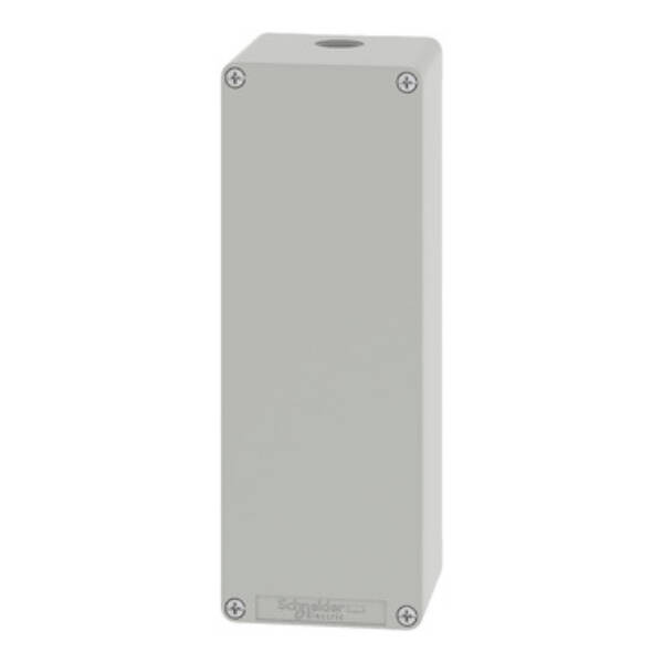 Harmony XAP, XB2 SL, Empty control station, zinc alloy, grey, M25, undrilled, 80 x 220 x 77 - Schneider Electric - XAPD44
