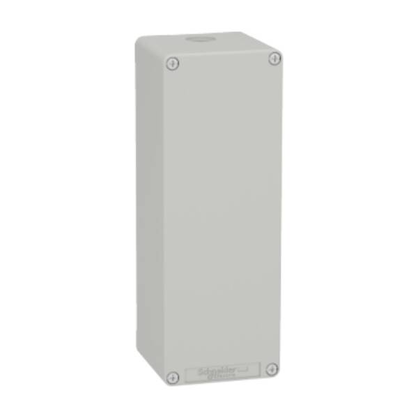 Harmony XAP, XB2 SL, Empty control station, zinc alloy, grey, M25, undrilled, 80 x 220 x 77 - Schneider Electric - XAPD44