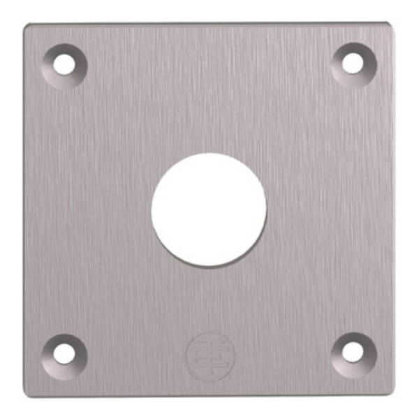 drilled front plate - XAP-E - metal - 1 opening - Schneider Electric - XAPE301