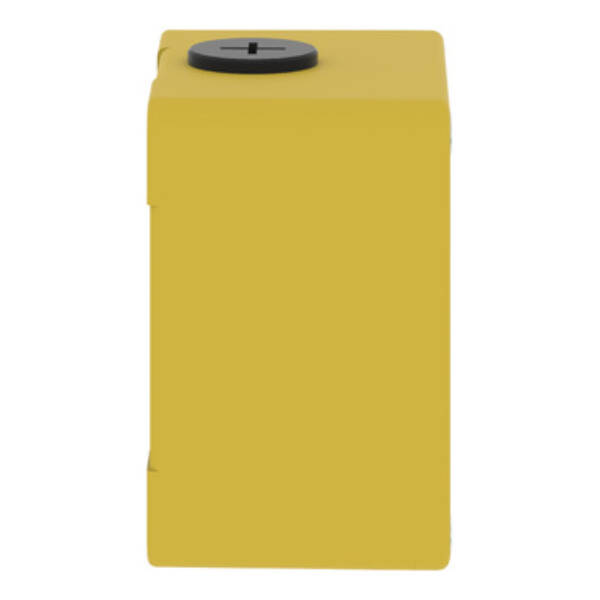 Harmony XAP, XB2 SL, Empty control station, zinc alloy, yellow, M20 , undrilled, 80 x 80 x 51,5, UL cULus - Schneider Electric - XAPK11