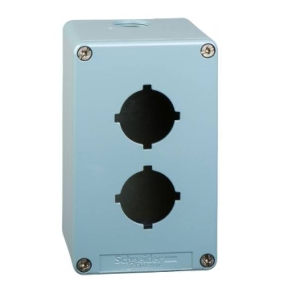 die-cast empty control station - XAPM - Ø 30.5 - zinc alloy - 2 openings - Schneider Electric - XAPM2602