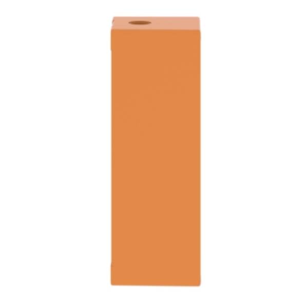 Harmony XAP, XB2 SL, Empty control station, zinc alloy, orange, M25, 4 cut-outs 30mm with notches, 80 x 220 x 77 - Schneider Electric - XAPO4604