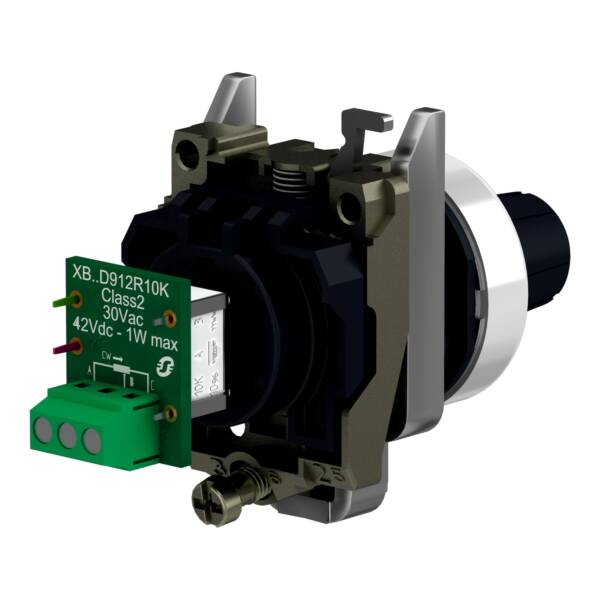 Complete potentiometer, metal, Ø22, 470K - Schneider Electric - XB4BD912R470K
