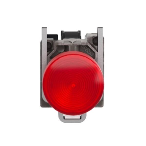 red complete pilot light Ø22 plain lens with BA9s bulb 250V - Schneider Electric - XB4BV64