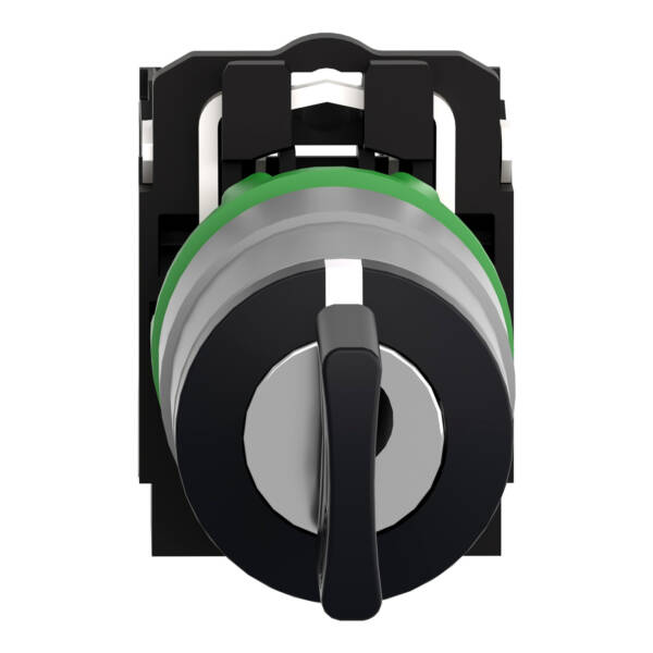 Selector switch, Harmony XB5, key 455 3 pos stay put key release cp grey - Schneider Electric - XB5AG33C0