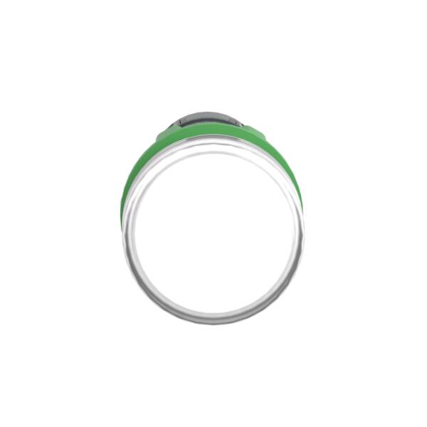Monolithic pilot light, Harmony XB5, grey plastic, white, 22mm, universal LED, plain lens, 24V AC DC - Schneider Electric - XB5EVB1
