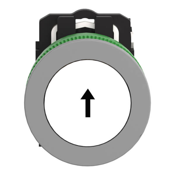 flush mounted red flush caps pb wh marked stop 1NC screw clamp cp grey - Schneider Electric - XB5FA3341C0