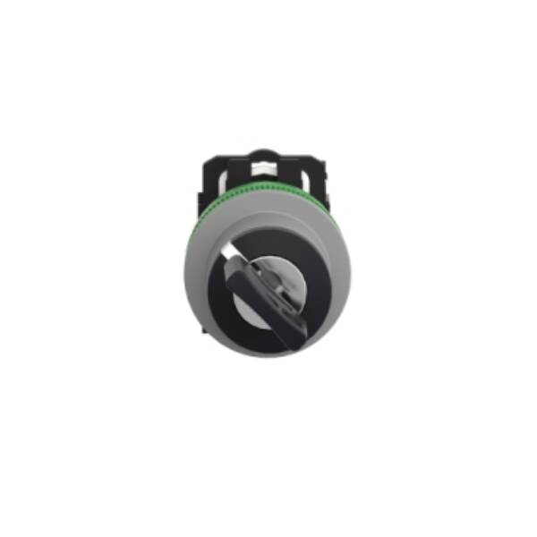 Selector switch, Harmony XB5, flush mounted ssw key 455 2 pos stay put key release L/R 1 NO screw cp grey - Schneider Electric - XB5FG41C0