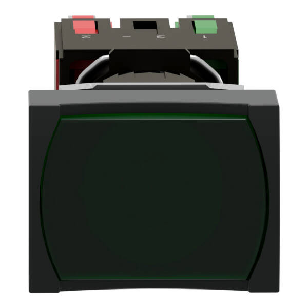 green rectang flush complete illum pushbutton Ø16 spring return 1NO+1NC 12...24V - Schneider Electric - XB6DW3B5B