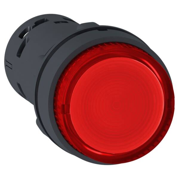 Illuminated push button, Harmony XB7, ILLUM. P.B, LED, Latch -1 NO, Red, 24 V - Schneider Electric - XB7NJ04B1