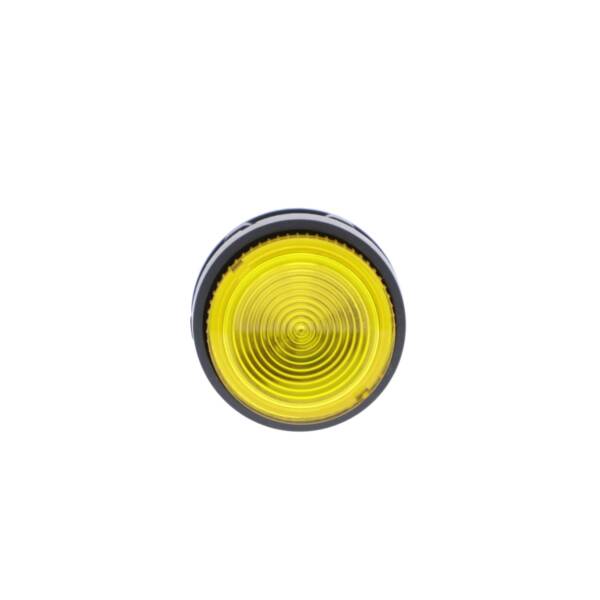 Harmony XB7, Monolithic illuminated push button, plastic, yellow, Ø22, integral LED, spring return, 24 V AC/DC, 1 NO - Schneider Electric - XB7NW38B1