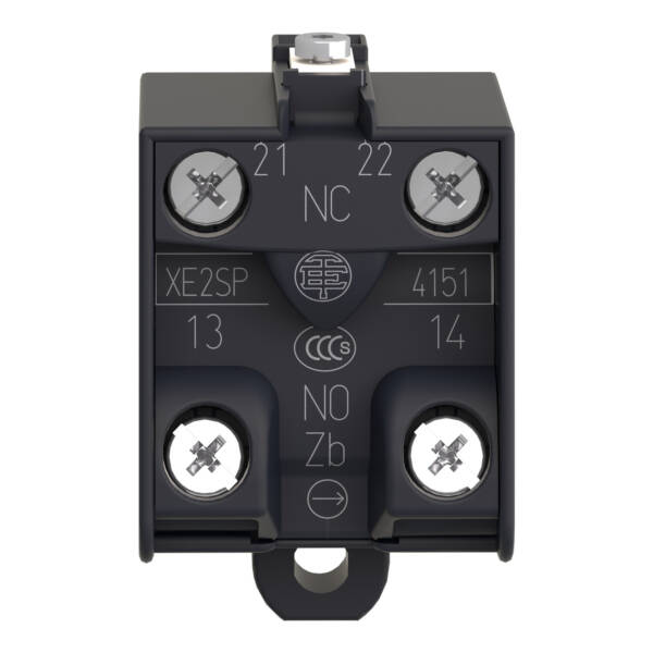 Preventa XPE, Contact block, snap action, for 1 step or 2 step foot switch, 1 NO + 1 NC - Schneider Electric - XE2SP4151