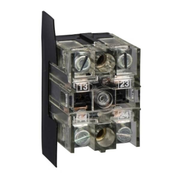 Harmony XAC, Single contact block, spring return, 2-speed, spring return, front mounting, 2 NO - Schneider Electric - XENB1181