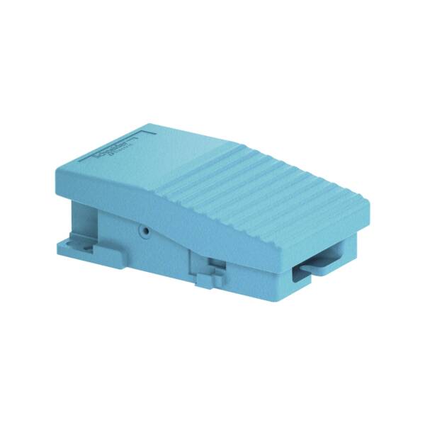 Preventa XPE, Single foot switch, metal, blue, without cover, 1 NO + 1 NC - Schneider Electric - XPEM110