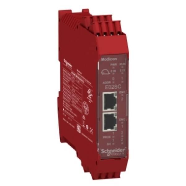 Speed monitoring 2 Sin/Cos encoder expansion module with spring term - Schneider Electric - XPSMCMEN0200SCG