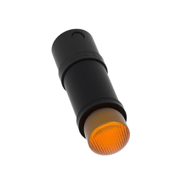 Harmony XVB, Illuminated beacon, plastic, orange, Ø70, flashing, integral flash discharge tube, 5 joule, 230 V AC - Schneider Electric - XVBL6M5