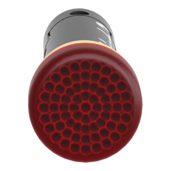 pilot light Ø12 - IP40/IP65 - red - covered LED included - 24V - lugs - Schneider Electric - XVLA334