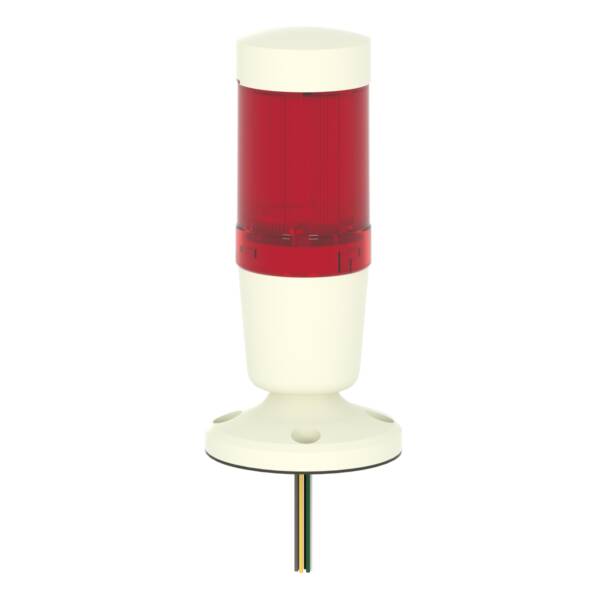 Pre assembled and pre cabled beacon, Harmony XVM, with buzzer + 1 illuminated unit, Ø 45 mm, 24 V AC/DC - Schneider Electric - XVMB2RSWSB