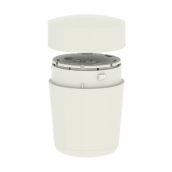 Harmony XVM, Base mounting unit with cover, plastic, white, Ø45, without buzzer - Schneider Electric - XVMC21