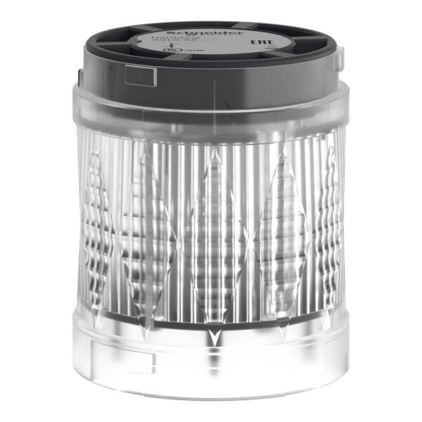 Harmony XVU, Illuminated LED unit for modular tower lights, white, Ø60, high flashing, IP65, 24 V AC/DC - Schneider Electric - XVUC67