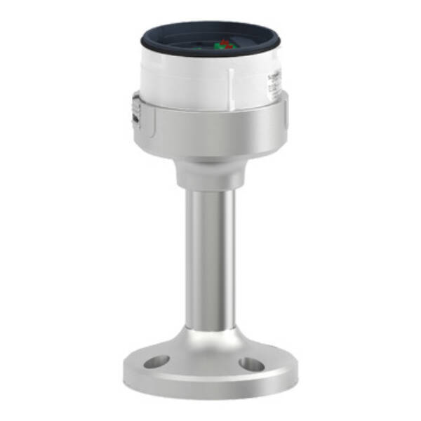 Fixing plate with 100 mm aluminium pole for modular tower lights, silver, Ø60 - Schneider Electric - XVUZ02Q