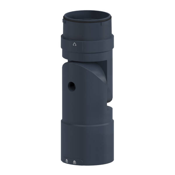 Flexible mounting unit for use on horizontal or vertical support for modular tower lights, black, Ø60 - Schneider Electric - XVUZ06