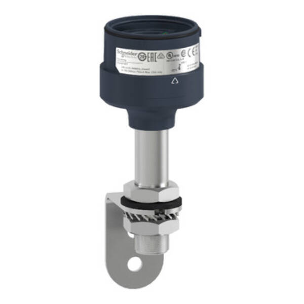 Harmony XVU, Fixing metal bracket with 100 mm aluminium pole for modular tower lights, black, Ø60 - Schneider Electric - XVUZ100T