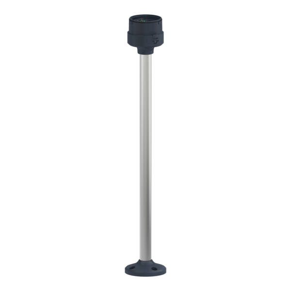 Harmony XVU, Fixing plate with 400 mm aluminium pole for modular tower lights, black, Ø60 - Schneider Electric - XVUZ400