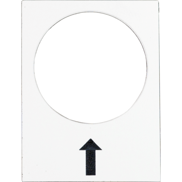 legend - 30 x 40 mm - white - right, slow - Schneider Electric - ZB2BY4907