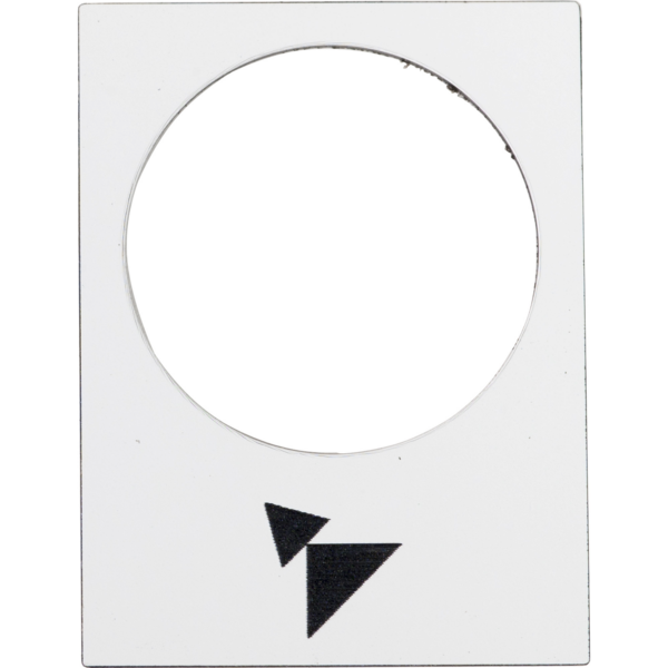 legend - 30 x 40 mm - white - forward, slow-fast - Schneider Electric - ZB2BY4915