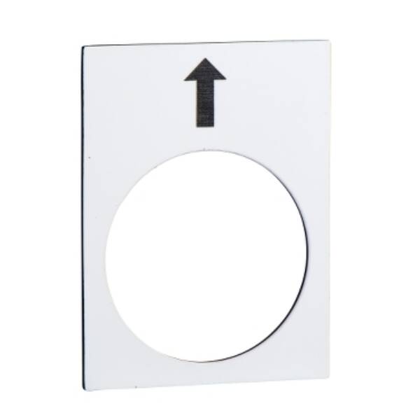 legend - 30 x 40 mm - white - raise, slow - Schneider Electric - ZB2BY4951