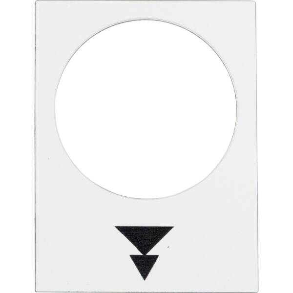 legend - 30 x 40 mm - white - raise, slow-fast - Schneider Electric - ZB2BY4953